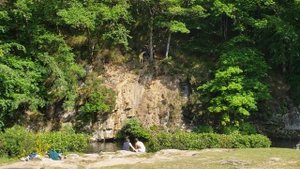 Прыжки с тарзанки  в воду