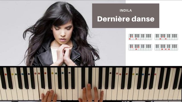 Indila - Derniere danse - Piano Tutoriel Facile смотреть онлайн