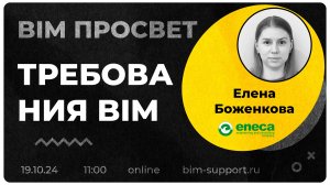 Как управляют BIM Требованиями в Энэка? Рассказала Елена Боженкова. BIM Просвет 19.10.24