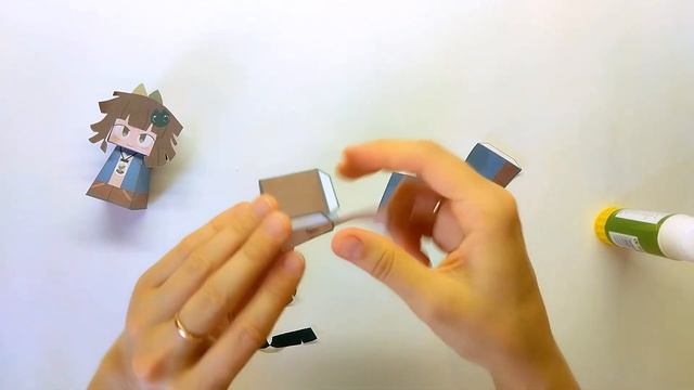 КЛЭР фигурка из бумаги Бумажное образование Мисс Циркуль Клэр шаблон Claire craft from paper