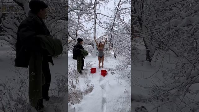 Зачем закаляться холодной водой?  #холоднаявода #обливание #шотс #shots  #здоровье #закаливаниеводо