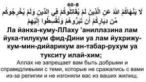 Сура 60 аль-Мумтахана - Мишари Рашид