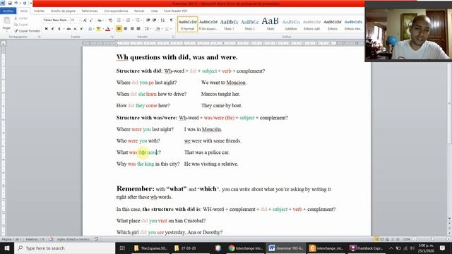 Wh-questions with did, was and were смотреть онлайн