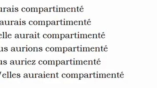 Изучение французского языка = Спряжение глаголов = Compartimenter смотреть онлайн