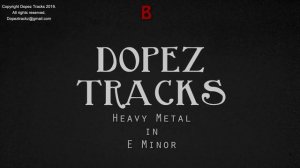 Heavy Metal Backing Track in Em