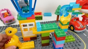 Американские горки для шариков - Конструктор Building Block - Marble Run ASMR ANA !