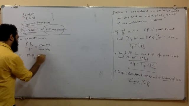 Depression in Freezing  Point || Class 12 chapter solution || Chemistry for JEE & NEET || #jee #nee
