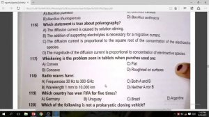 NIPER JEE 2019 QUESTIONS PAPER PART 3