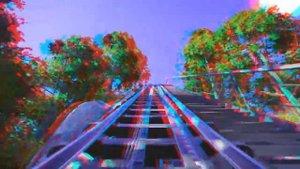 3D Roller Coaster VIDEO 3D ANAGLYPH RED/CYAN