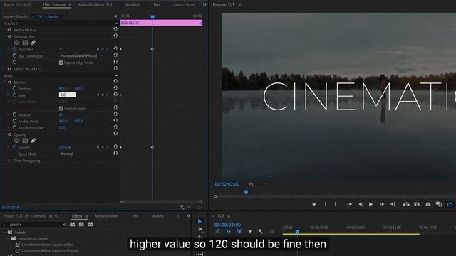 Кинематографический текст в Premiere Pro. смотреть онлайн