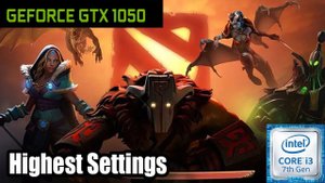 Dota 2 - GTX 1050 2GB - i3 7100 - 8GB RAM - Ultra Settings - Benchmark - PC