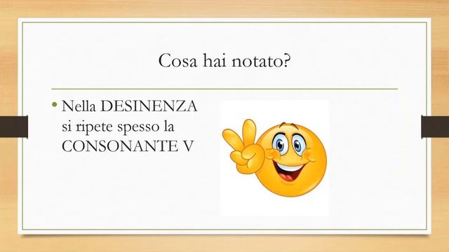 I VERBI - TEMPI SEMPLICI - 1° CONIUGAZIONE (I PASSATI): 4° PARTE