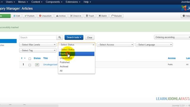 001 Publishing or deleting trashed categories смотреть онлайн