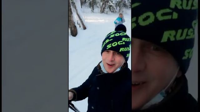 Поехали на лыжах ❄️ кататься с Александрой ✨ смотреть онлайн