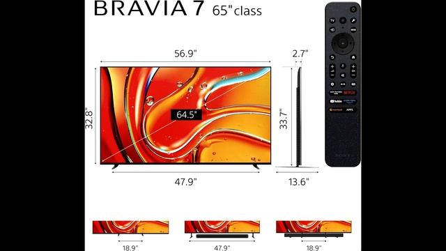 Sony 65 Inch Mini LED QLED 4K Ultra HD TV BRAVIA 7 Review | K65XR70 2024 Model смотреть онлайн