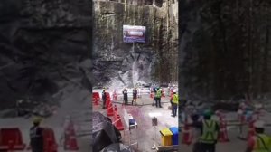 detik-detik TBM ( Tunnel Boring Machine ) selesai tugasnya