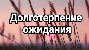 Долготерпение ожидания