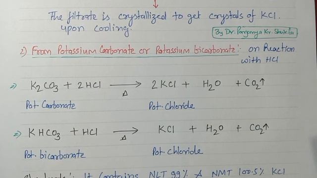 Potassium Chloride | Electrolyte Replenisher | Preparation, Properties, Uses | BP 104T смотреть онлайн