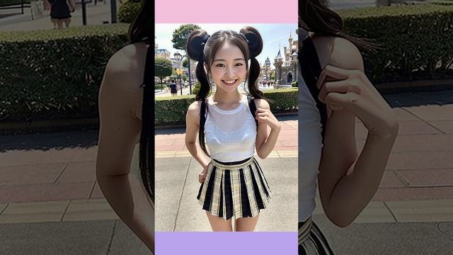 【AI美女】透けブラポートレート遊園地編 【AI グラビア】 #stablediffusion#aicute#aigirl#aibeauty