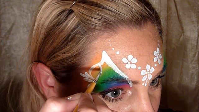 Rainbow Fairy Face Painting Tutorial смотреть онлайн