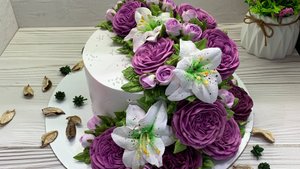 Как украсить торт красиво!