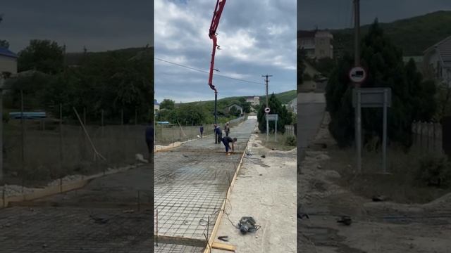 Бетонирование проезда от улицы Советская к улице Мирная в Сукко