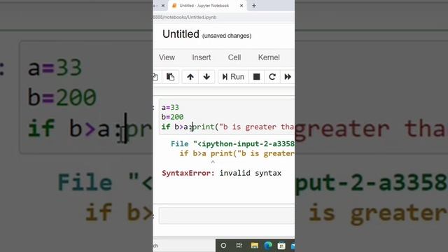 Short hand if  Statement in Python Programming syntaxError invalid syntax#python #elif #statment