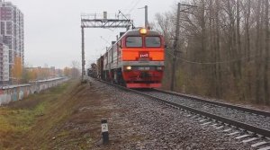 2М62-0829 (РЖД_Окт, ТЧ-12, 2Д49) с хозяйственным поездом