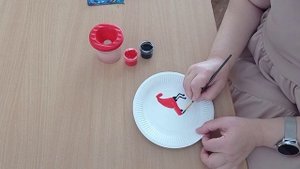 Долгих Вера Ивановна, мастер класс  "Мезенская роспись"