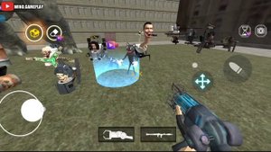 nextbots in playground update rahasia...!? titan pc man upgrade ,large clock man,black hole gun...