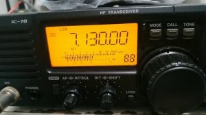 ICOM IC-78 MODE LSB BAND 40 M