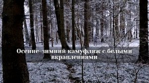 Осенне-зимний камуфляж с белыми вкраплениями