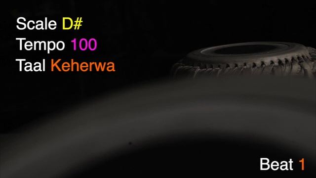 Keherwa Tabla Loop | Scale - D# | Loop for Ghazal Vocals | Tempo - 100bpm