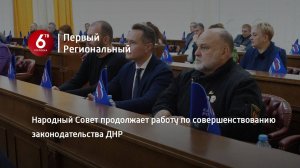 Народный Совет продолжает работу по совершенствованию законодательства ДНР