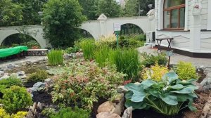 Строим альпийскую горку.Создание водопада и ручья  через альпийскую горку в пруд  завершено!