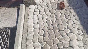 Брусчатка из мешочков с раствором. После зимы. Нюансы.