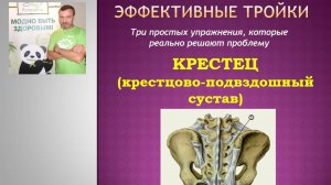 Три упражнения для крестцово-подвздошных суставов