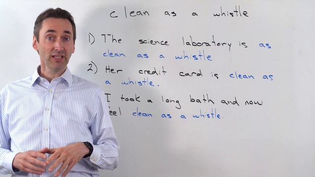 clean as a whistle: Intermediate Idiom: この熟語はどいう意味ですか？ смотреть онлайн
