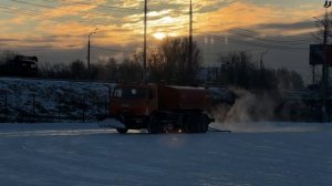 В Татышев-парке заливают каток