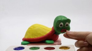 Learn Colors Kinetic Sand Stop Motion Turtle Surprise Toys How To Make For Kids