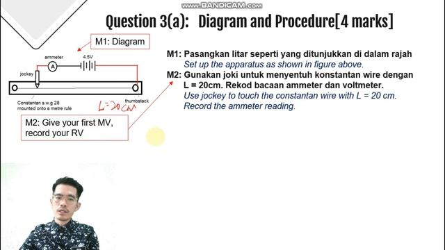 FIZIK SPM KERTAS 3) | Exp 3.2: To study relationship btw length of wire and current in circuit