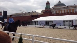 Gymkhana horse display, Red Square, Moscow on City Day