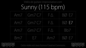 Sunny (115 bpm)  Backing Track