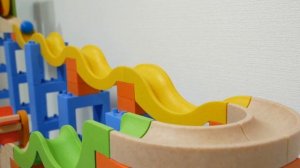 Играем в Конструктор Marble Run☆ Мраморная трасса☆Трасса Trix Track Wave Slope course