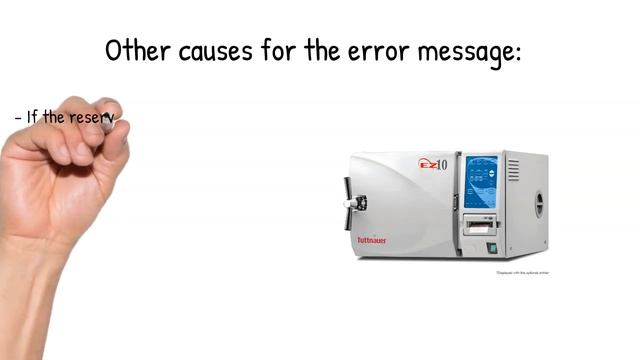 Tuttnauer Error Codes For E Series Autoclaves: Add Water смотреть онлайн