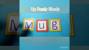 -ug word family - for reading skills