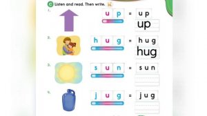 Oxford Phonics World student book level 2 - short vowels - disc 2 - unit 7 - short u - u - sun jug