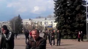 Краматорск. Здание горисполкома на 14.04.2014 15:07