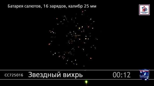 СС725016 Звездный вихрь  - фейерверки и салюты в Новосибирске в КОЛОРЛОН ВТД