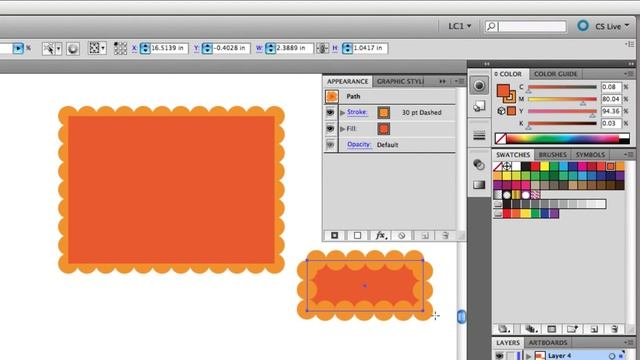 Illustrator Tutuorial: Scalloped Border Graphic Style смотреть онлайн